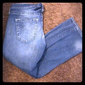 True Religion Mid Rise Boyfriend Jeans
